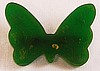 BP171 sm green bakelite butterfly pin